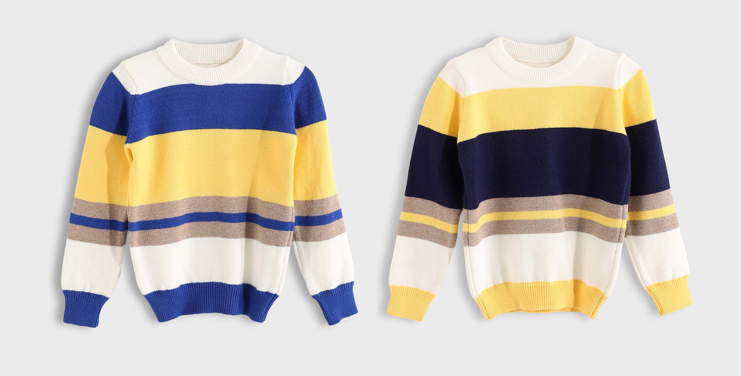 Bundle Of 2 Pullover Bucklet Round Neck