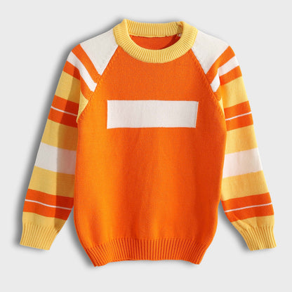 Crew Pullover Neck Pullover - بلوفر برقبة دائرية