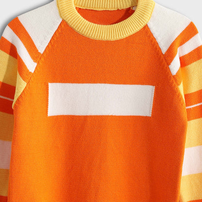 Crew Pullover Neck Pullover - بلوفر برقبة دائرية