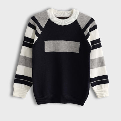 Crew Pullover Neck Pullover - بلوفر برقبة دائرية