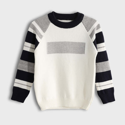 Crew Pullover Neck Pullover - بلوفر برقبة دائرية