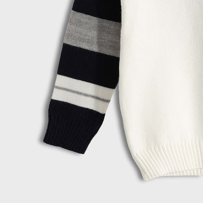 Crew Pullover Neck Pullover - بلوفر برقبة دائرية