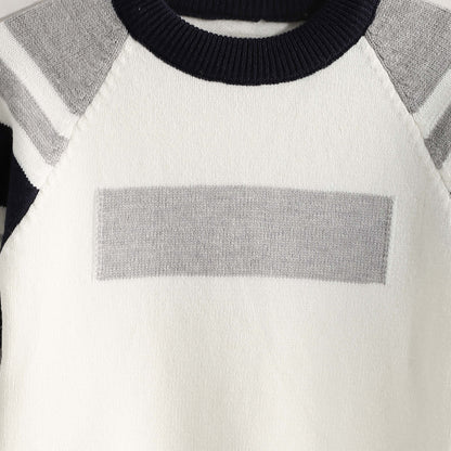 Crew Pullover Neck Pullover - بلوفر برقبة دائرية