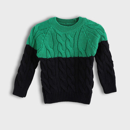 Knitted Crew Neck Pullover - بلوفر محبوك برقبة دائرية