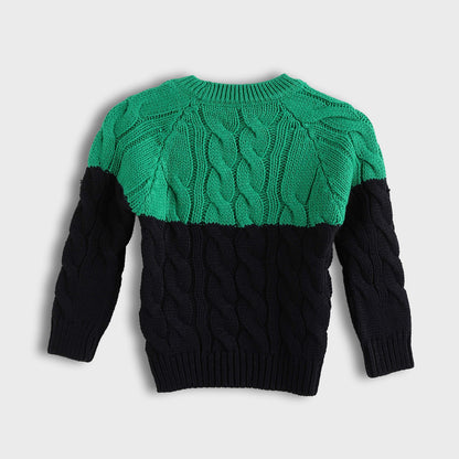 Knitted Crew Neck Pullover - بلوفر محبوك برقبة دائرية