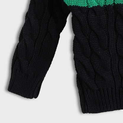 Knitted Crew Neck Pullover - بلوفر محبوك برقبة دائرية