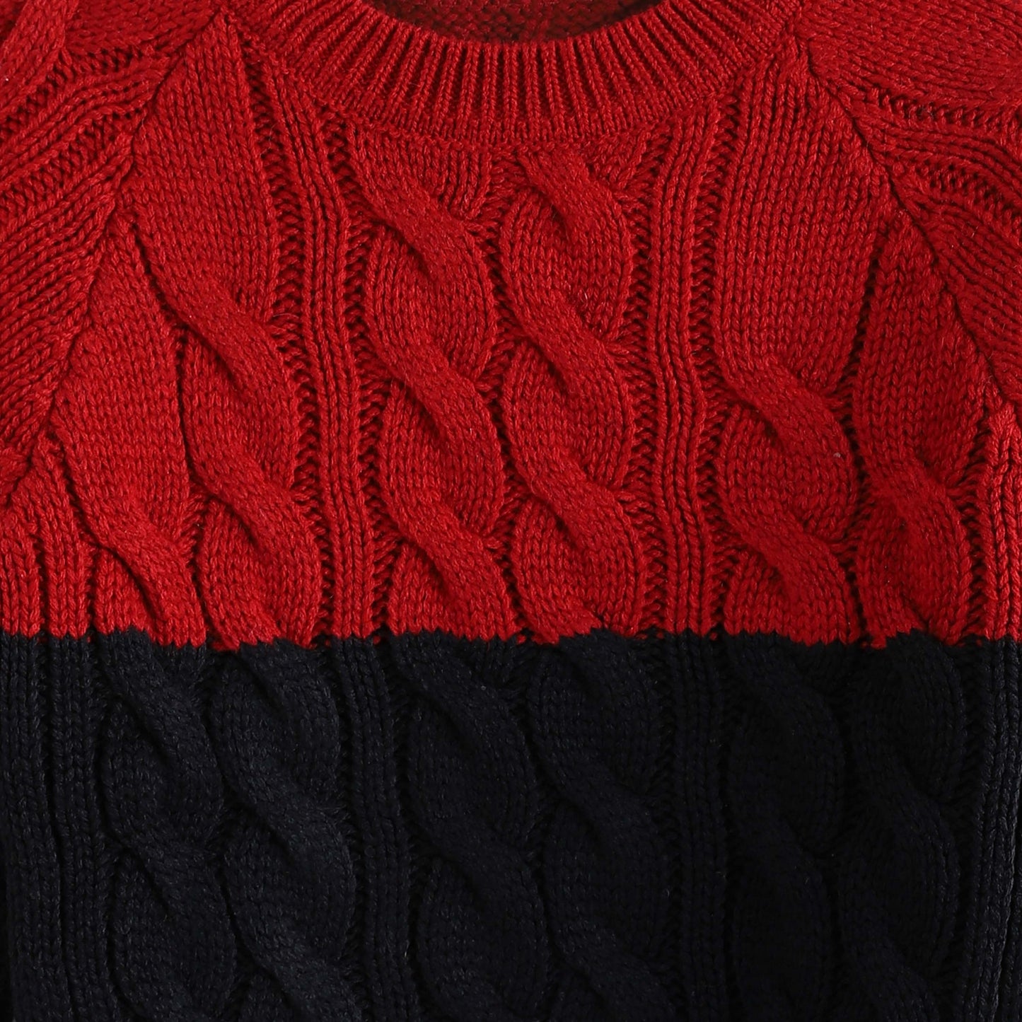 Knitted Crew Neck Pullover - بلوفر محبوك برقبة دائرية
