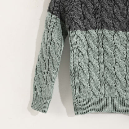 Knitted Crew Neck Pullover - بلوفر محبوك برقبة دائرية