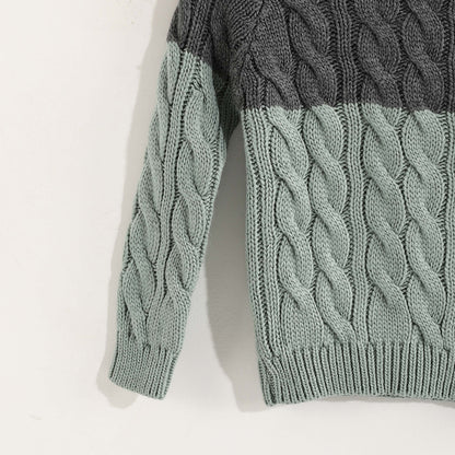 Bundle Of 3 Pullover Round Knitted Mini Neck