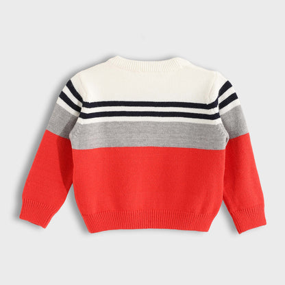 Striped Crew Neck Pullover - بلوفر مخطط برقبة دائرية