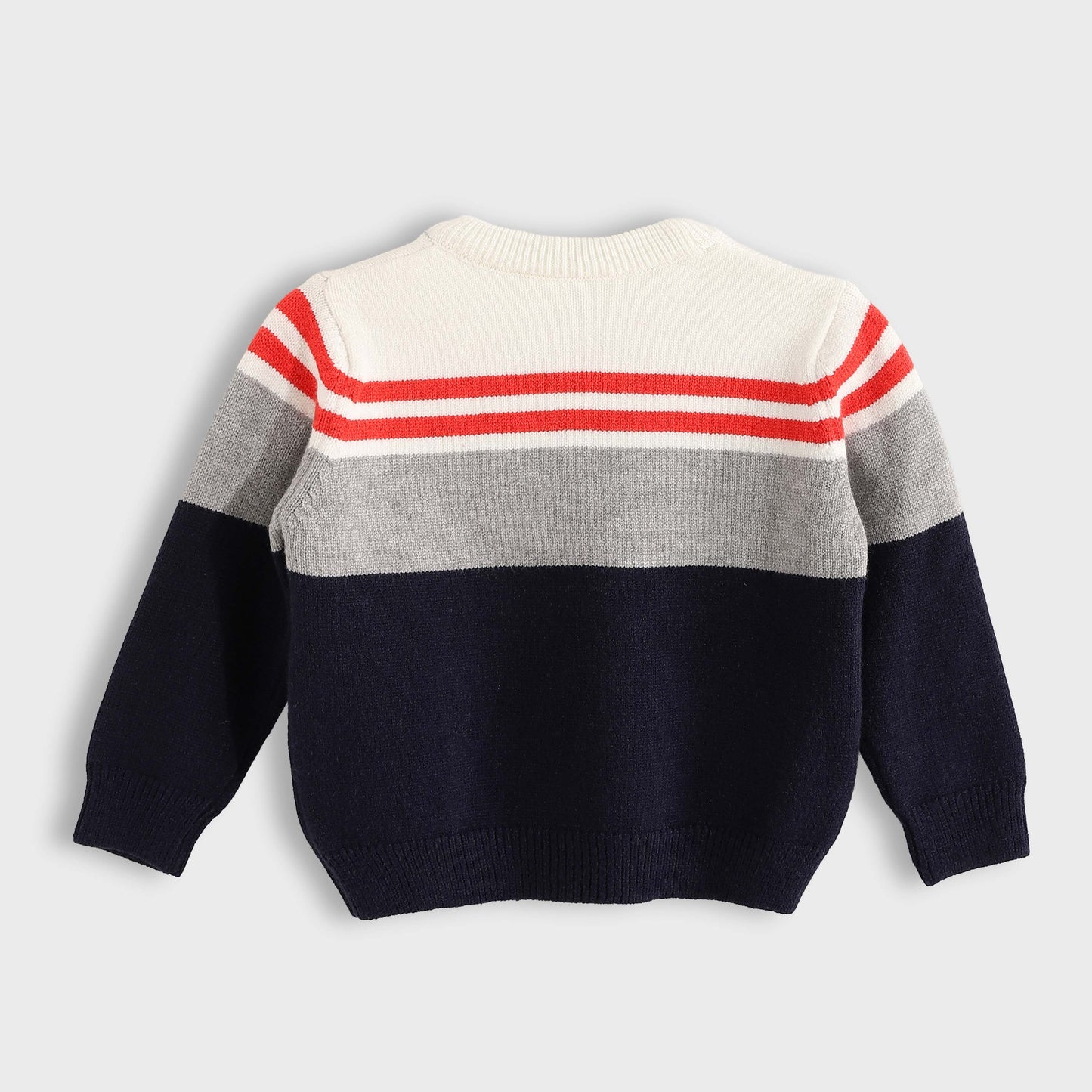 Striped Crew Neck Pullover - بلوفر مخطط برقبة دائرية