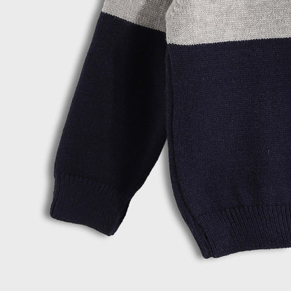 Striped Crew Neck Pullover - بلوفر مخطط برقبة دائرية