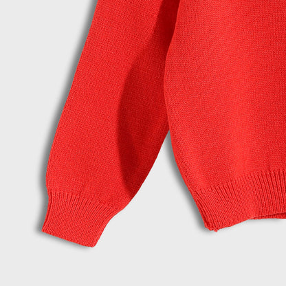 Round Neck Plain Pullover