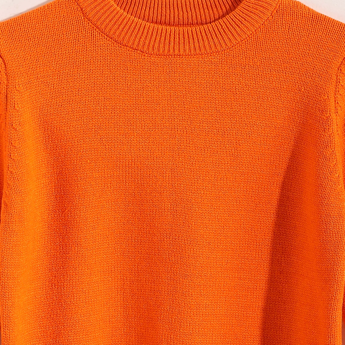 Round Neck Plain Pullover