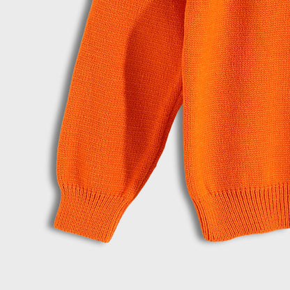 Round Neck Plain Pullover