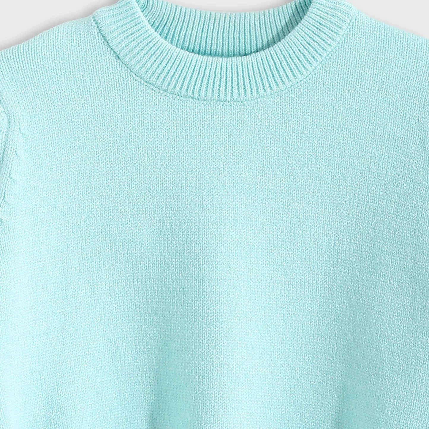 Round Neck Plain Pullover