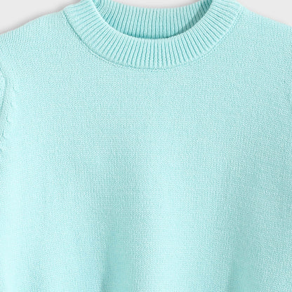 Round Neck Plain Pullover
