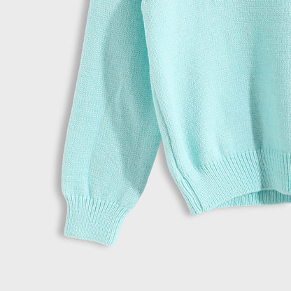 Round Neck Plain Pullover