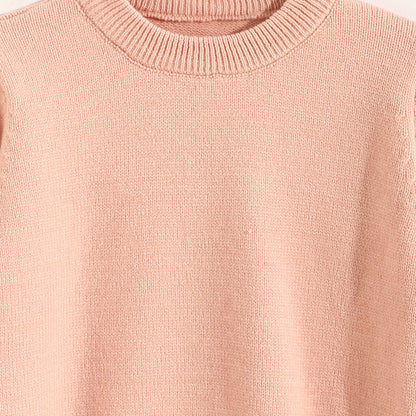 Round Neck Plain Pullover