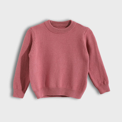 Round Neck Plain Pullover