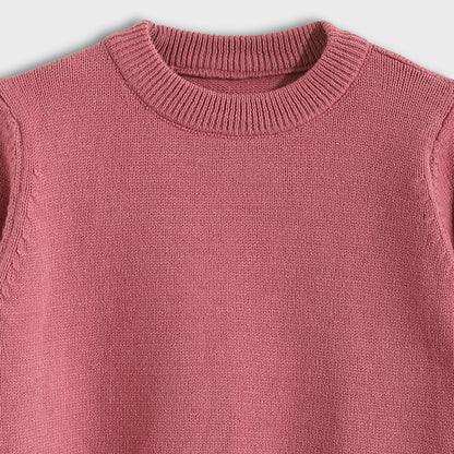 Round Neck Plain Pullover