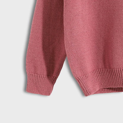 Round Neck Plain Pullover