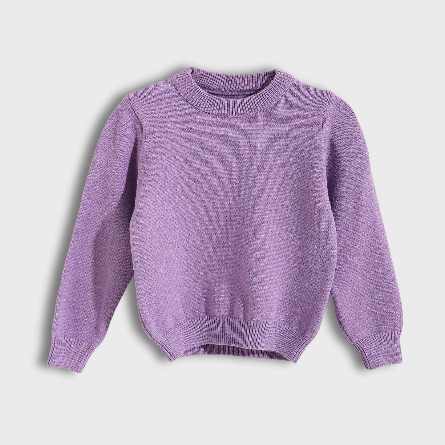 Round Neck Plain Pullover