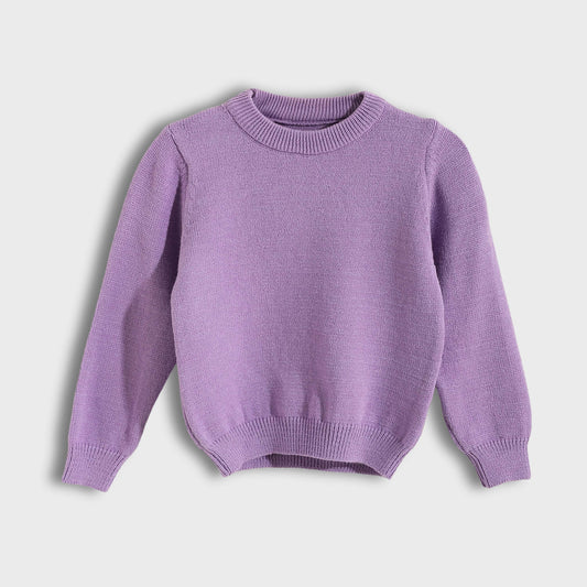 Round Neck Plain Pullover