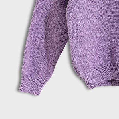 Round Neck Plain Pullover