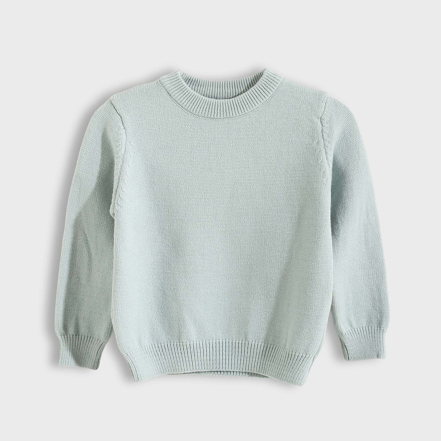 Round Neck Plain Pullover