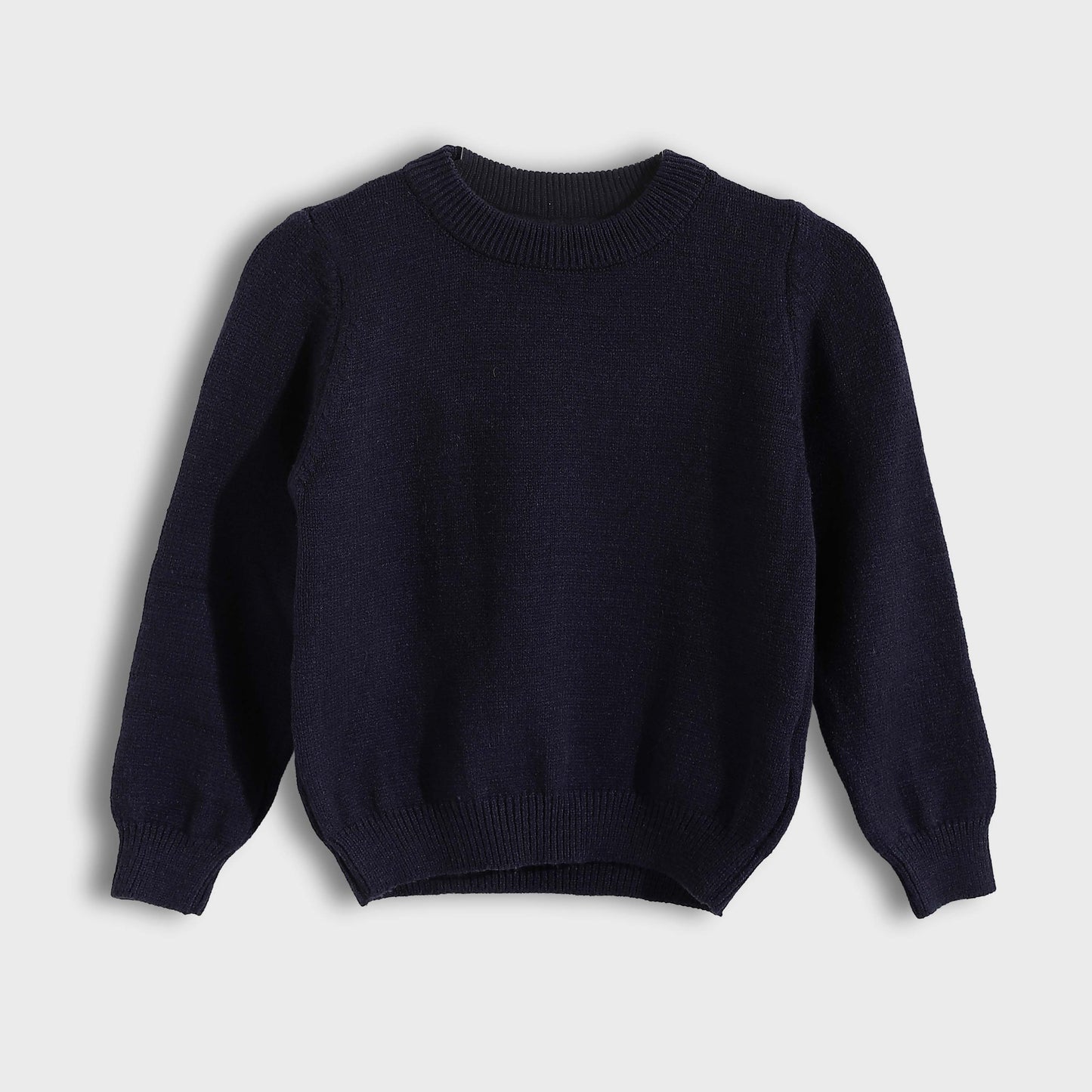 Round Neck Plain Pullover