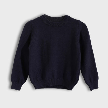 Round Neck Plain Pullover