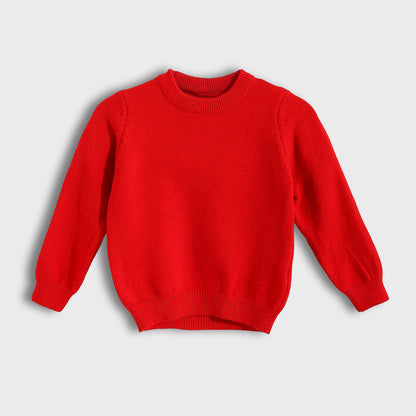 Round Neck Plain Pullover