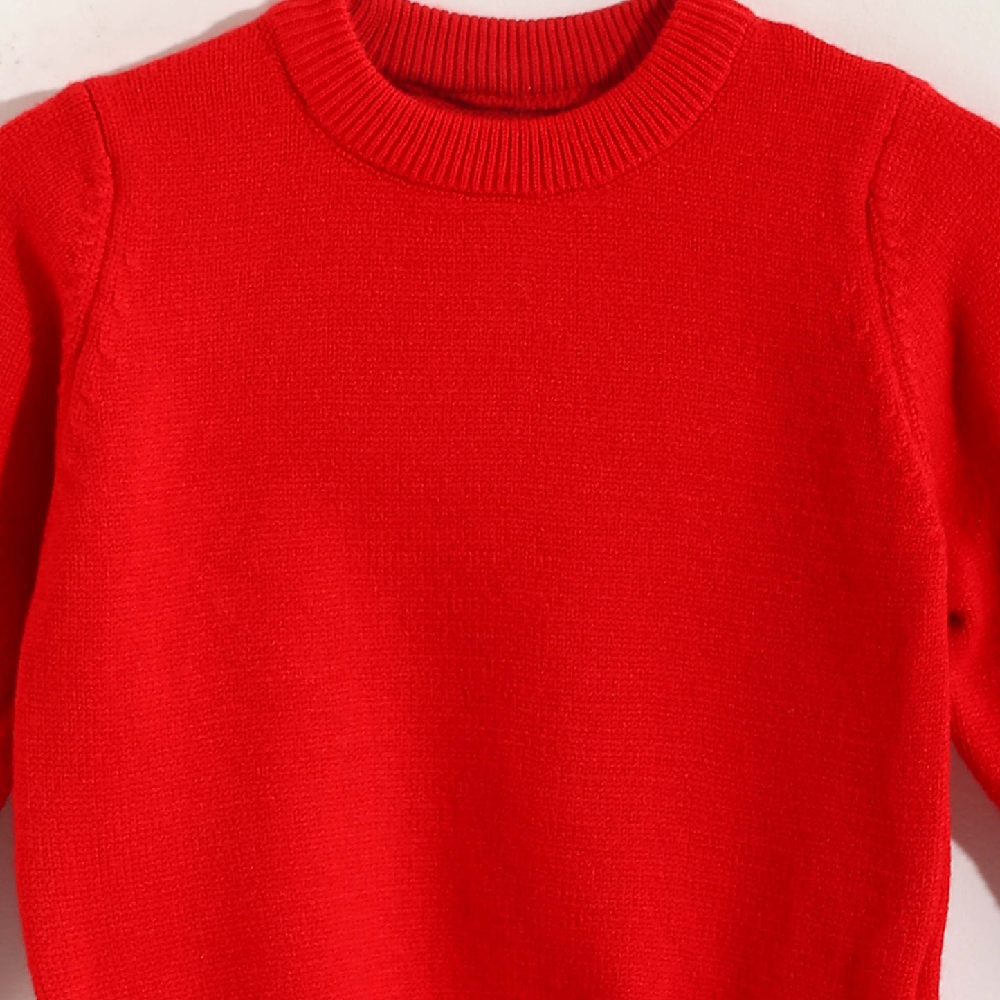 Round Neck Plain Pullover