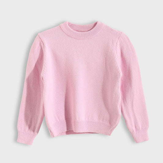 Round Neck Plain Pullover for Babies