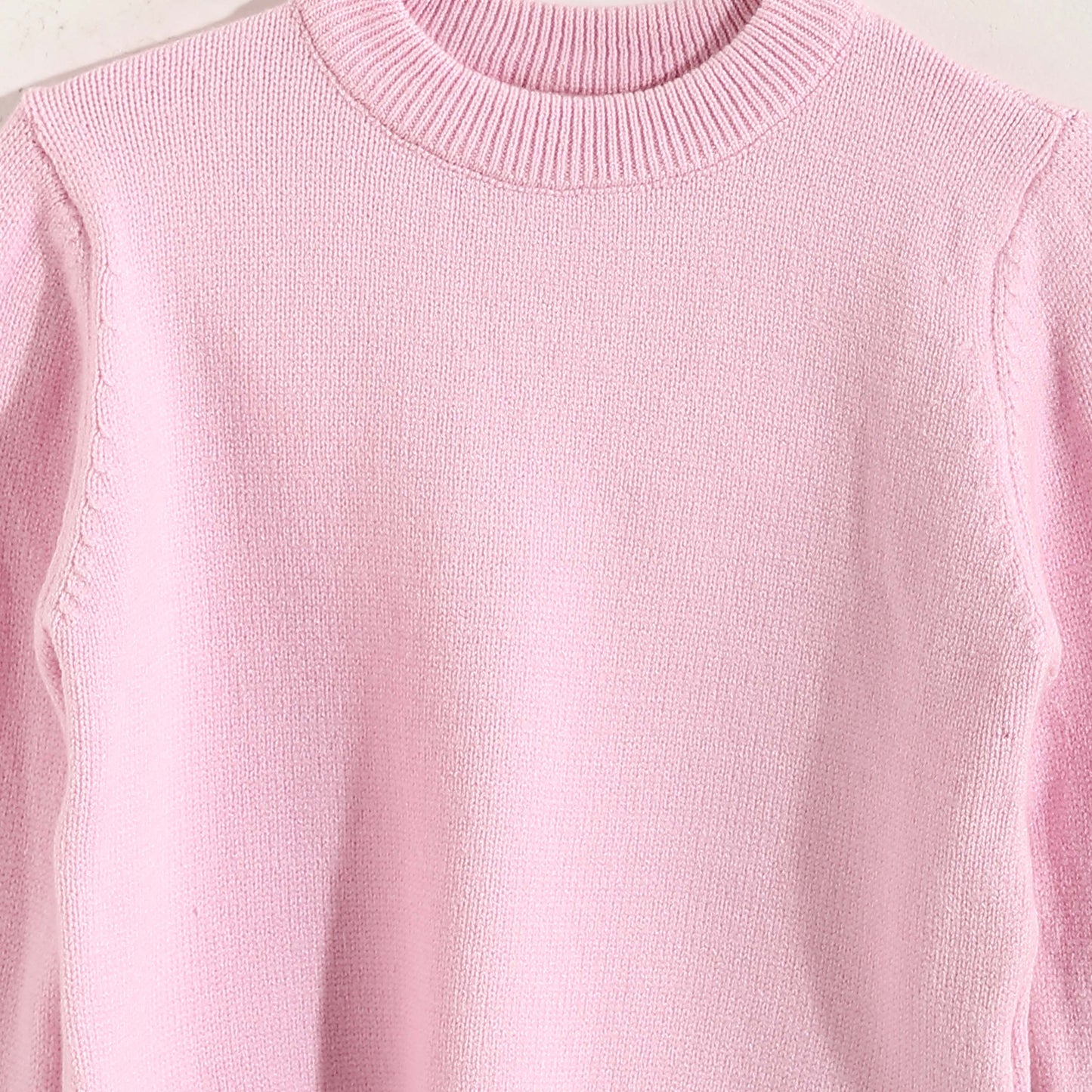 Round Neck Plain Pullover for Babies