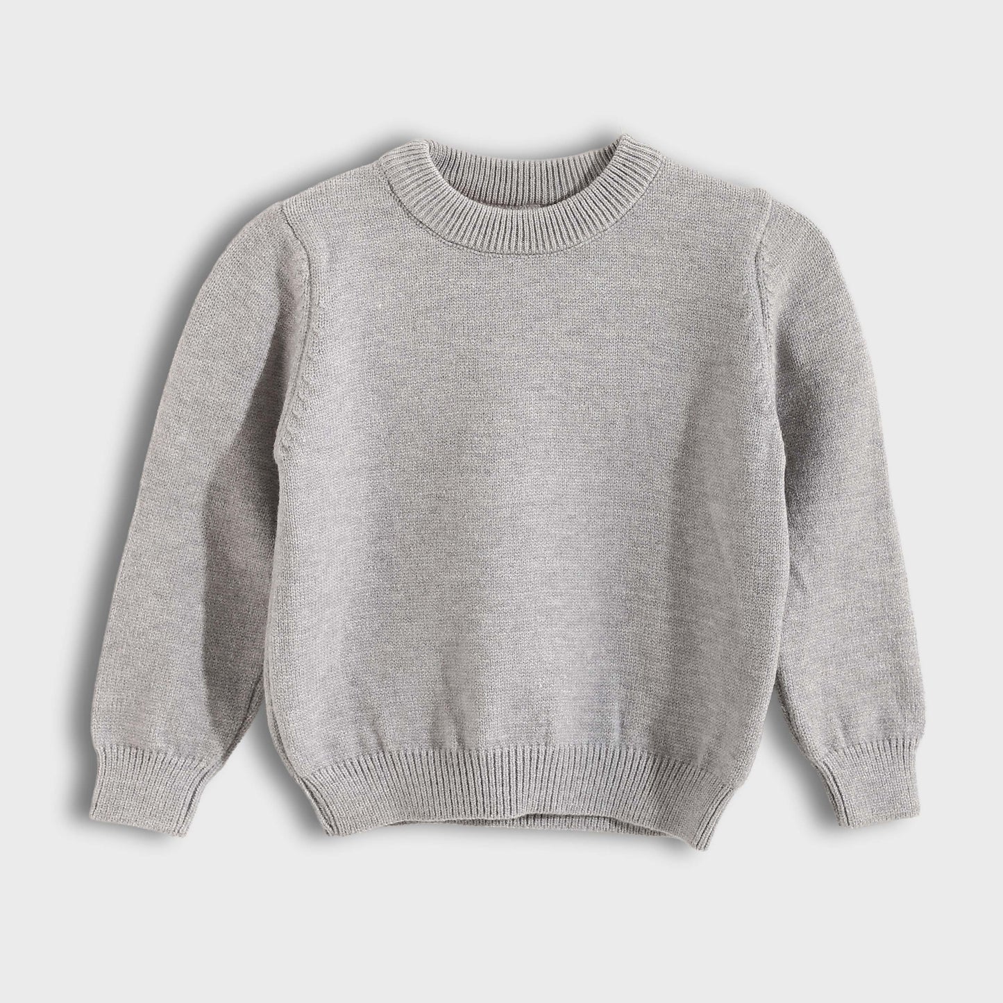 Round Neck Plain Pullover for Babies