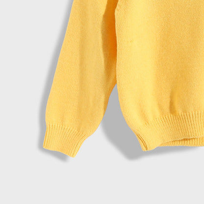 Round Neck Plain Pullover for Babies