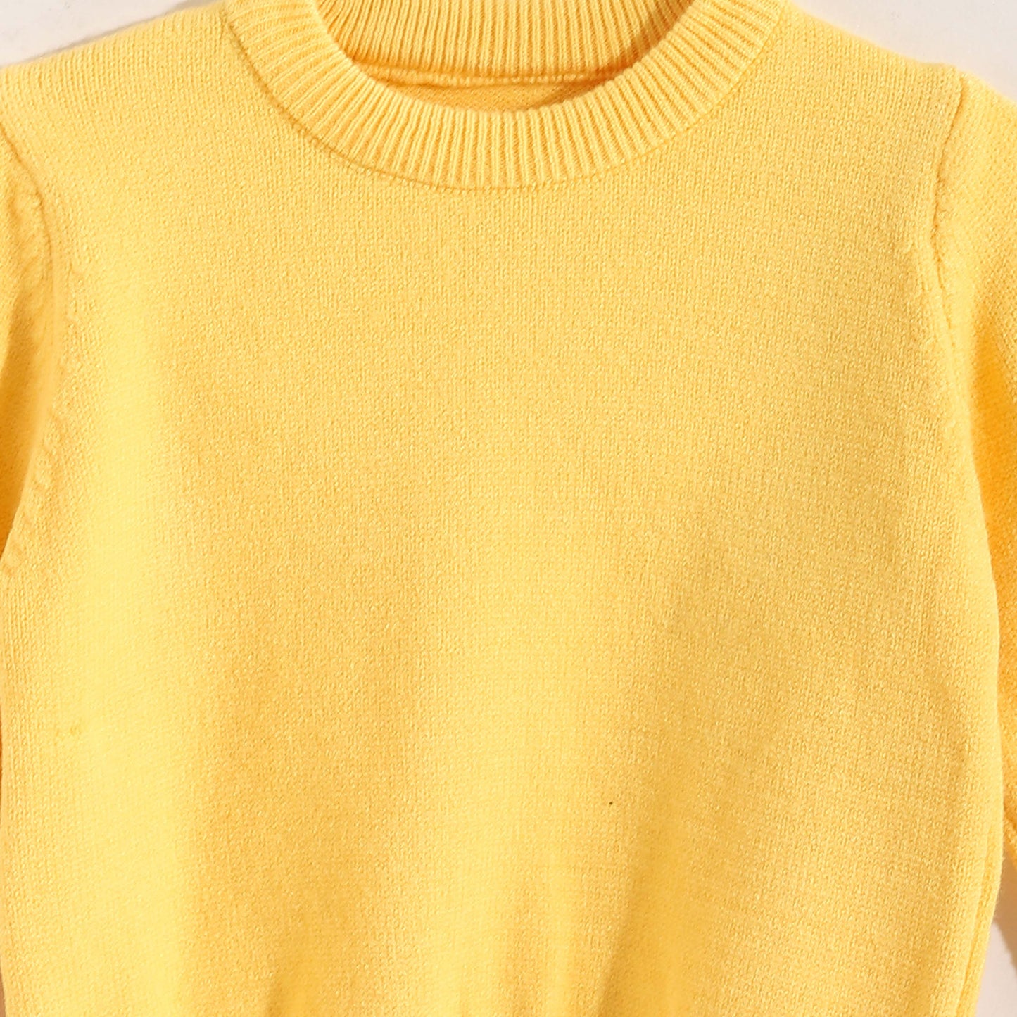 Round Neck Plain Pullover for Babies