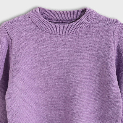 Round Neck Plain Pullover