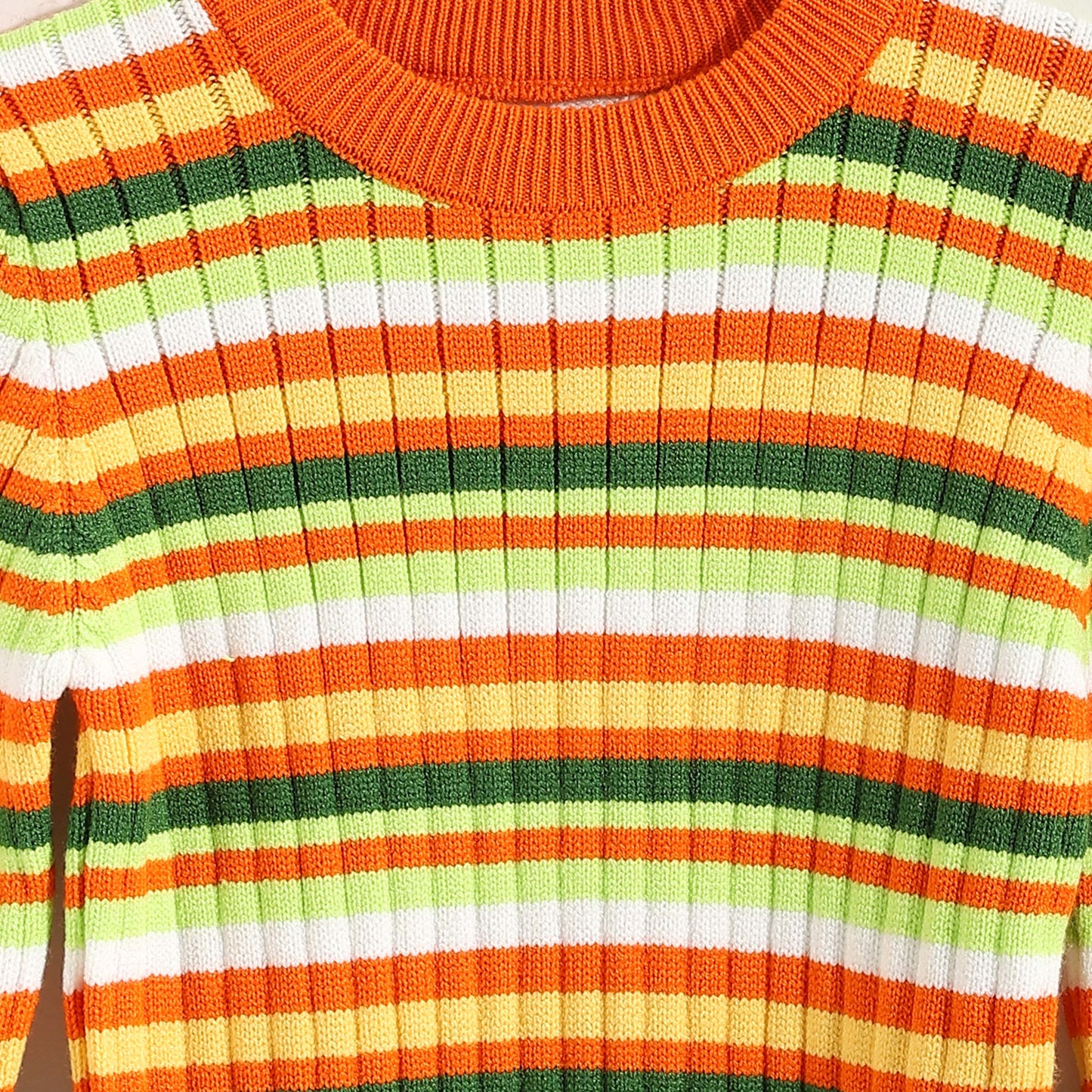 Round Neck Striped Pullover for Kids