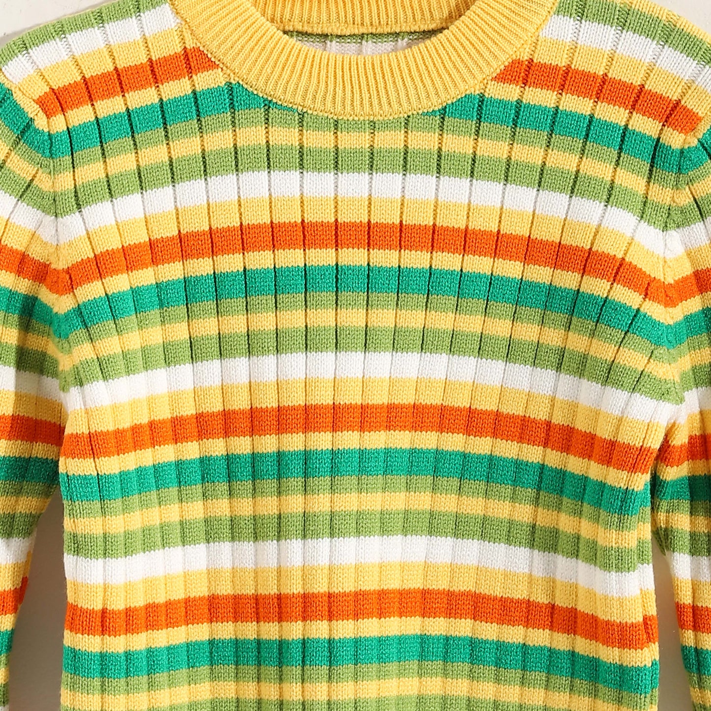 Round Neck Striped Pullover for Kids