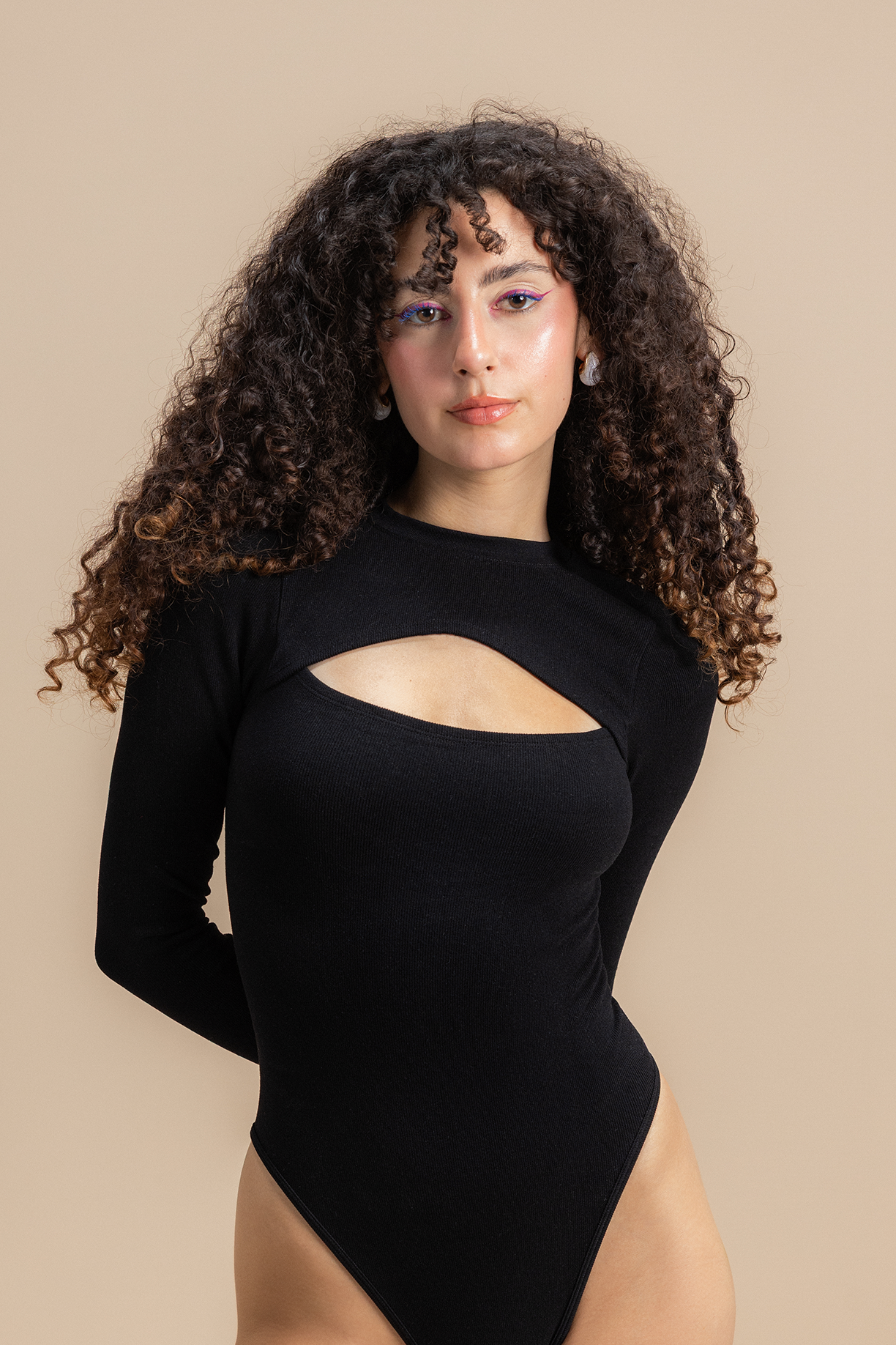 Central Chest Cut-Out Bodysuit