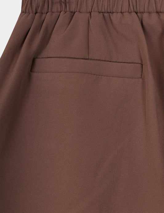 Asymmetric Waist Pleated Trousers