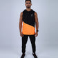 Orange Sleeveless Breathable Hoodie