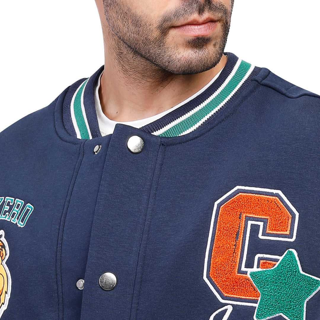 Printed Baseball Jacket