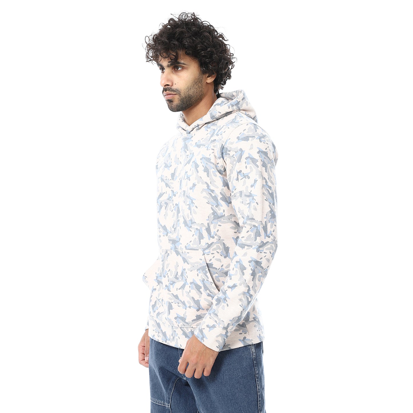 Printed Long Sleeve Hoodie