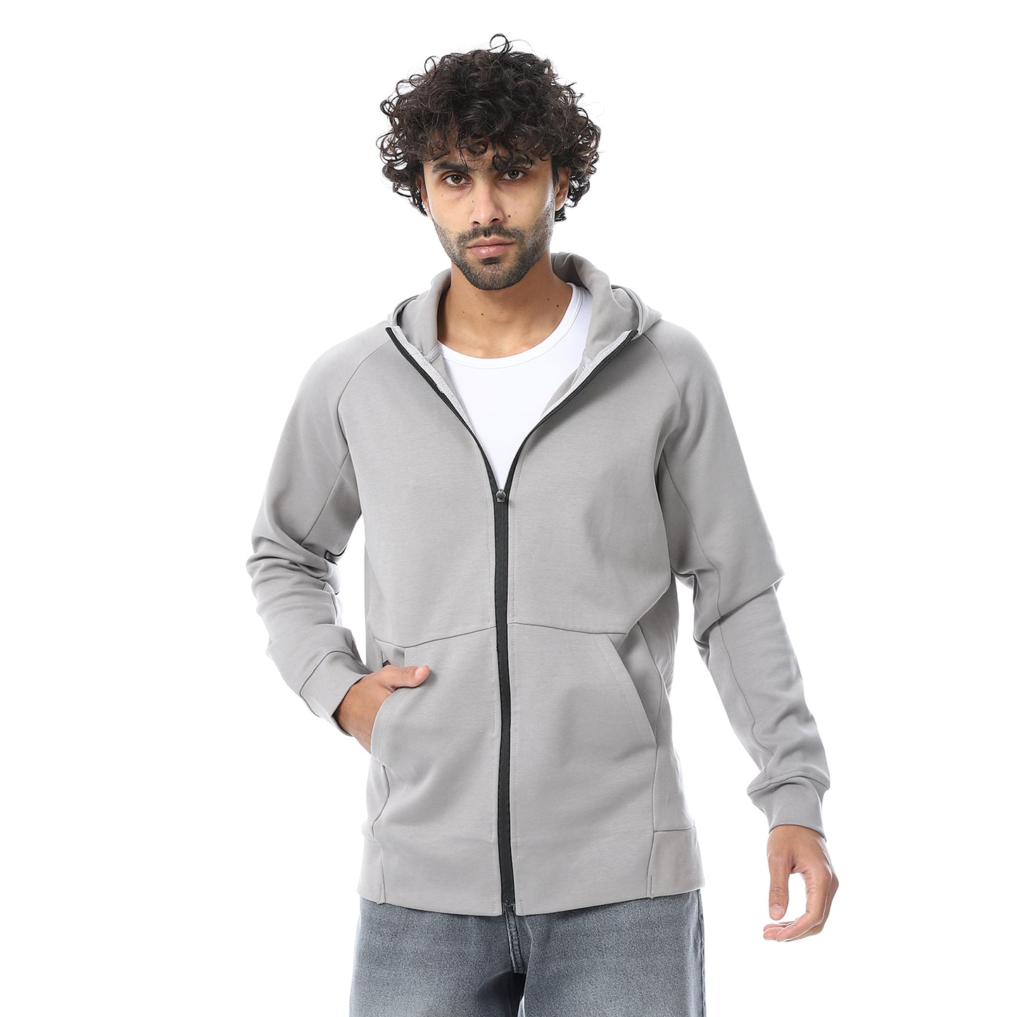 Zipper Long Sleeve Hoodie