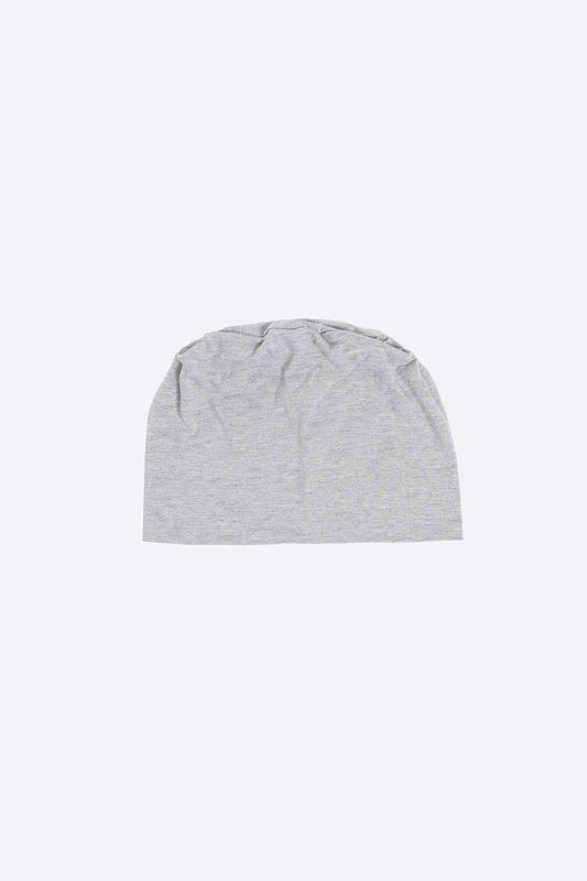 Gray Slip-on Hijab Cap