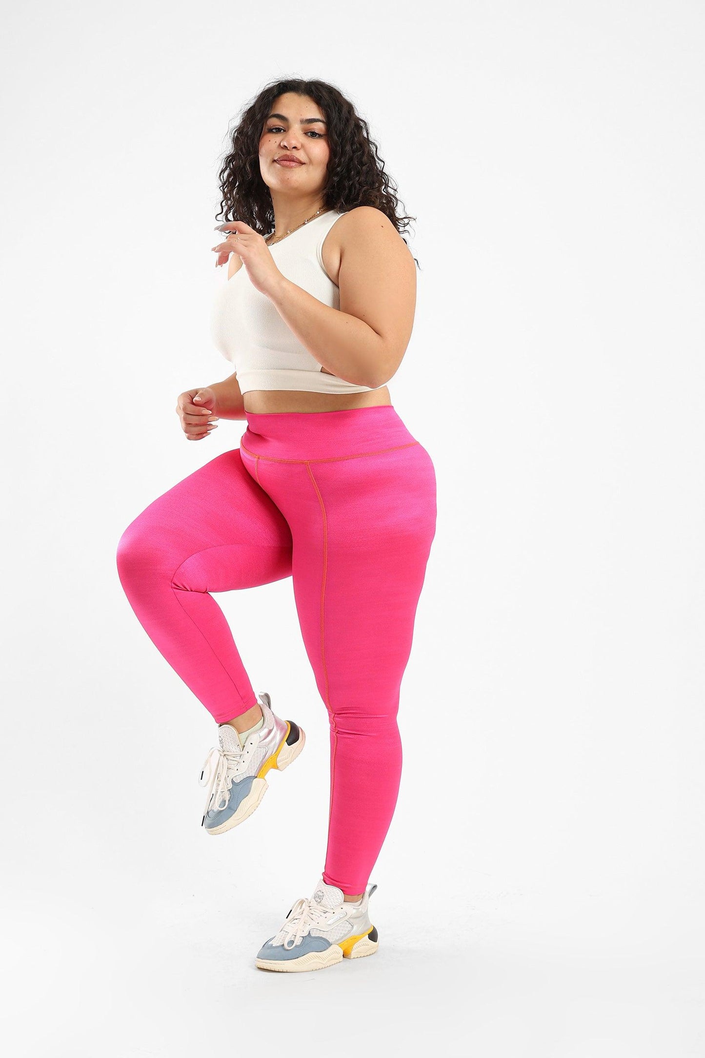 High Rised Leggings with Stitching